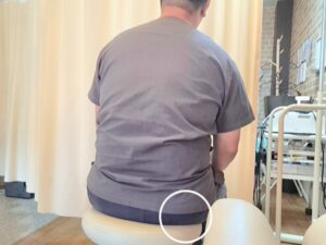 お尻の体重の乗り方
坐骨神経痛