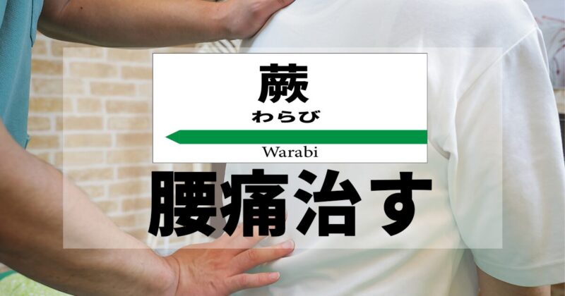 蕨で腰痛治す